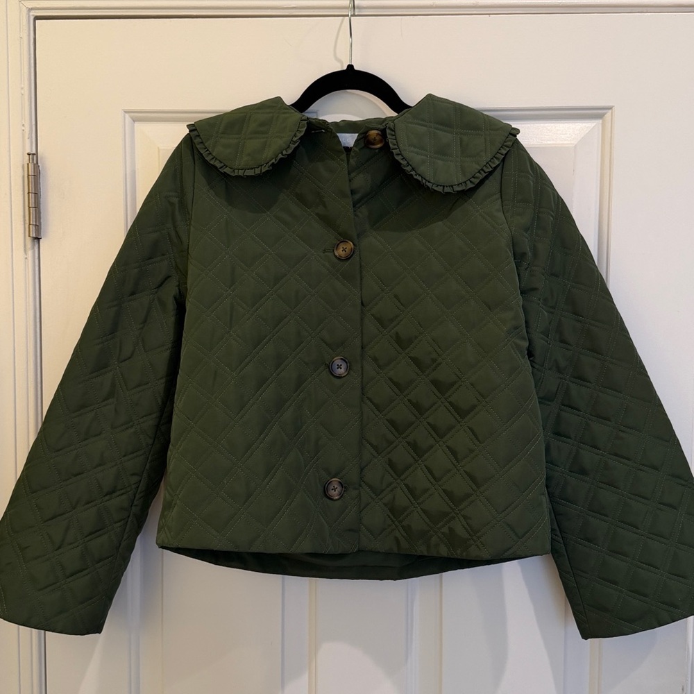 Hill House Quilted Green Jacket